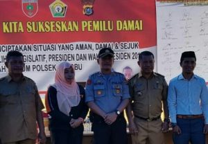Sukseskan Pemilu 2019, Polsek Katobu Gelar Deklarasi Damai