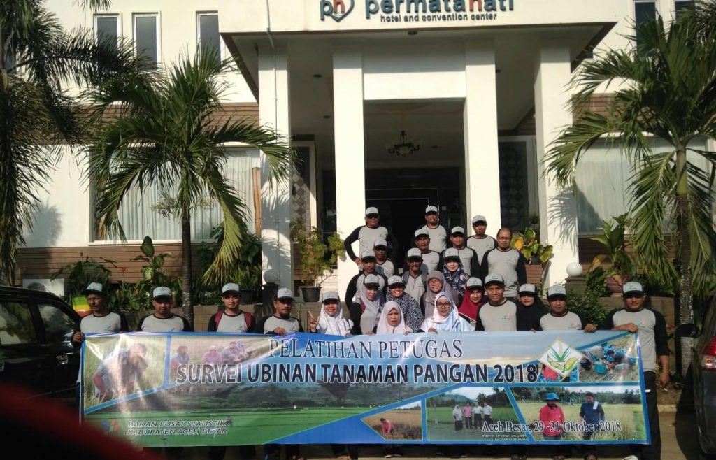 BPS Aceh Besar Gelar Pelatihan Ubinan Tanaman Pangan