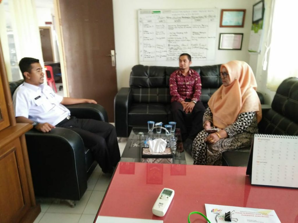 Kunjungan Kerja Kepala BPS Aceh Besar Ke Kantor Camat Masjid Raya
