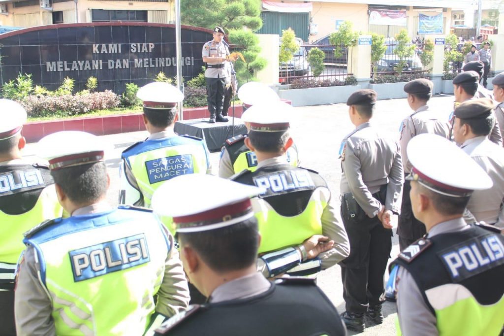 Polres Gowa, Apel Gelar Pasukan Operasi Kepolisian Terpusat Lilin 2018