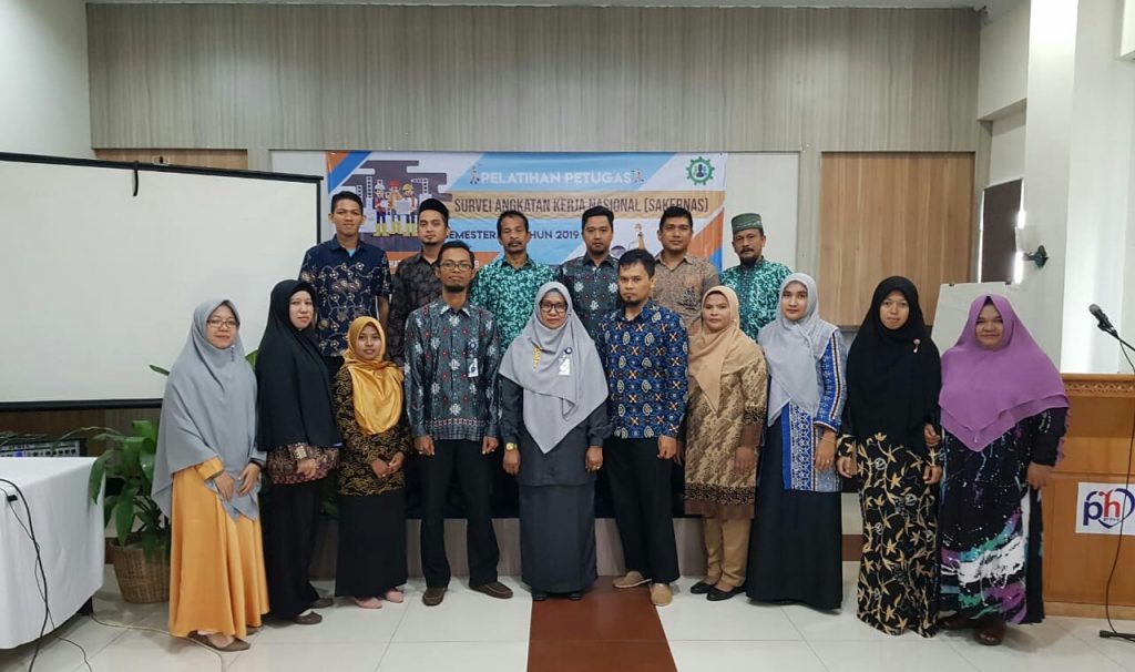 BPS Kabupaten Aceh Besar Menggelar Pelatihan Petugas Sakernas 2019