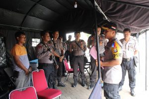 POLRES GOWA KERAHKAN 239 PERSONIL AMANKAN REKAPITULASI SUARA PEMILU TINGKAT KABUPATEN