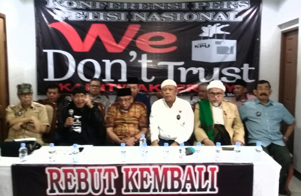 Tokoh-Tokoh Nasional Mengadakan Petisi Nasional “Mosi Tidak Percaya”