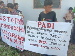 Diduga Korupsi Kantor Desa Parangloe DiGeruduk Aliansi PADI