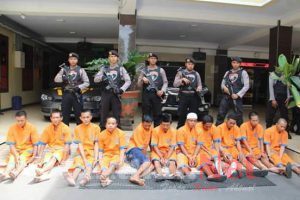 Operasi “Sikat Semeru 2019” Polres Lumajang Amankan 12 Tersangka, Berbagai Kejahatan Jalanan
