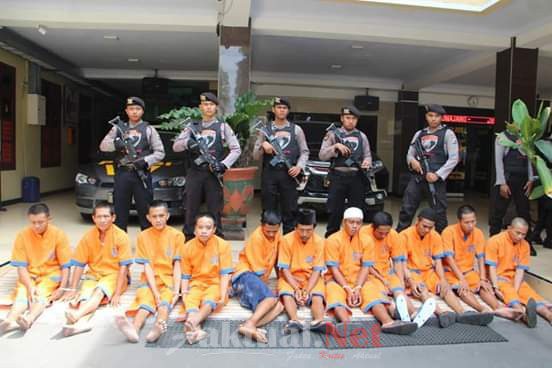 Operasi “Sikat Semeru 2019” Polres Lumajang Amankan 12 Tersangka, Berbagai Kejahatan Jalanan