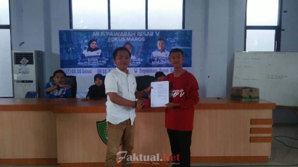 Imran Taufan Resmi Memimpim Forum Komunikasi Siswa “fokus” Kab Maros