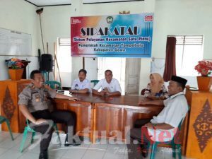 Ada apa IPTU HASBULLAH Mendatangi Kantor kecamatan Tompobulu