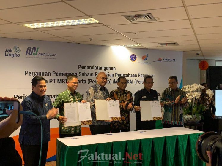 KAI dan MRT Bentuk Usaha Patungan Integrasi Moda Transportasi Dengan Nama PT. MITJ