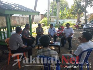 Kapolsek Barombong Gowa, Jalin silaturahmi dengan Kades dan Para Tokoh di Desa Tinggimae