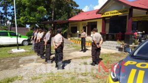 Kumpulkan Anggota Piket,Ini Yang di Sampaikan Kapolsek Tinggimoncong Gowa