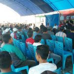 Abu hasan saat membeberkan Prestasi saat menahkodai Butur di Hadapan Masyarakat Kulisusu