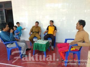 Kapolsek Barombong Gowa Sambangi Kades dan Para Tokoh di Desa Tinggimae , Rembuk Kamtibmas