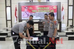 Sosialisasi Zona Integritas AKBP Robin: Semua Personil Polres Sergai Harus Berkonstribusi.