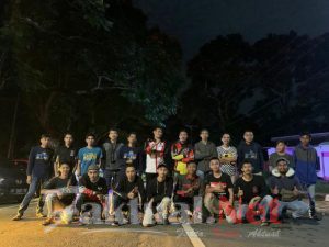 Kapolsek Tinggimoncong Polres Gowa Kopdar Bersama Komunitas Mobil Di Wilayah Binaannya