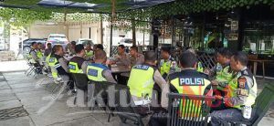 Pacu Kinerja Anggota, Kasat Lantas Polres Gowa Gelar Coffe Morning