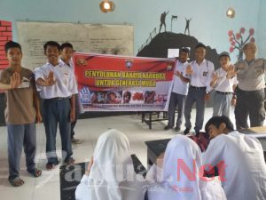 Cegah Peredaran Narkoba, Bhabinkamtibmas Polres Gowa Lakukan Penyuluhan Di Kalangan Pelajar