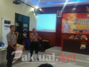 Kapolsek Bungaya Menghadiri Pemilihan Polisi Teladan Tingkat Polres Gowa