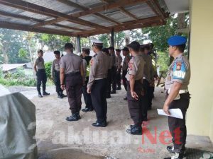 Kapolsek Tinggimoncong Polres Gowa Selaku Kapam Objek Pimpin Apel Pengecekan Pengamanan Road Race A. Kio