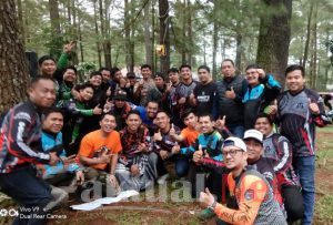 Kapolsek Tinggimoncong Polres Gowa Nostalgia Dengan Komunitas Motor Nmax Dan Xmax Sulsel