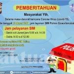Darurat Virus Corona, Begini Upaya Sat Lantas Polres Gowa Untuk Memutus Mata Rantai Penyebarannya