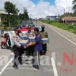 Bentuk Empati, Polsek Tinggimoncong Polres Gowa Salurkan Bantuan ke Posko Penanggulan Covid-19