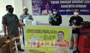 AJP Sumbang APD di RS Bahteramas dan RSUD Kota Kendari