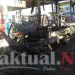 SPBU Terbakar Personil Polsek Bontonompo Polres Gowa Sigap Datangi TKP