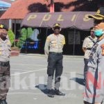 Kapolsek Tinggimoncong Polres Gowa Mengikuti Apel Pimpinan Tentang Penanganan Pencegahan Penyebaran Covid-19.