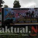 Memutus mata rantai penyebaran virus covid19,Polsek Tinggimoncong Memasang Spanduk Himbauan