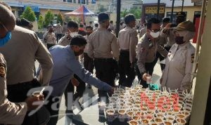 Bentuk Perhatian kepada Personilnya, Kapolres Gowa Beri Nutrisi Tambahan Kepada Personil