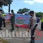 Unik, Sat Lantas Polres Gowa Pasang Papan Bicara Pencegahan Covid 19 di Beberapa Titik