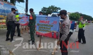 Unik, Sat Lantas Polres Gowa Pasang Papan Bicara Pencegahan Covid 19 di Beberapa Titik