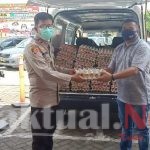 Bantuan Terus Mengalir, IOF Kab Gowa Serahkan Bantuan 100 Rak Telur Ayam Untuk Dapur Umum
