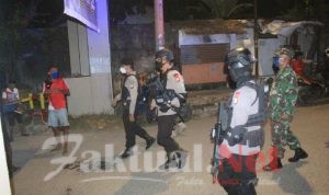 Masa Sosialisasi PSBB Di Gowa, Tim Gabungan Gelar Patroli Skala Besar