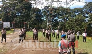 Usai Lebaran Idul Fitri Kapolsek Tinggimoncong Polres Gowa Pimpin Apel Pagi
