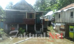 Sepekan Diguyur Hujan Deras Sisa-Sisa Banjir Masih Genangi Pemukiman Warga Kota Benteng