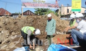 Kapolres Letakkan Batu Pertama Pembangunan Rusun Polres Gowa
