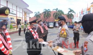 Kapolres Gowa Pimpin Wisuda Purna Bakti Personilnya