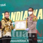 Gerakan Sejuta Masker Bersama Mendagri, Polres Gowa Raih Penghargaan