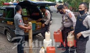 Gelar Operasi Cipta Kondisi, Polsek Tinggimoncong Sita Puluhan Liter Miras
