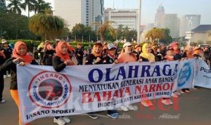 Penggiat Anti Narkotika Insano Lakukan Giat Kebugaran