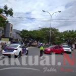 Sat Lantas Polres Gowa Amankan Jalur Kunjungan Kapolda Menuju Divif 3 KOSTRAD