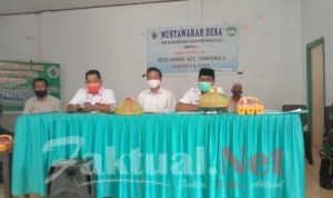 Musyawarah Penetapan Anggaran DD Desa GaringTA 2021 Dihadiri Camat Tompobulu