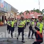 Jaga Pola Hidup Sehat, Personil Sat Lantas Polres Gowa Rutin Olahraga Pagi