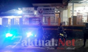 Jaga Keamanan, Personil Polres Gowa Gencar Lakukan Blue Light Patroli