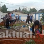 Sulap Taman Lalu Lintas, Personil Sat Lantas Polres Gowa Lakukan Ini
