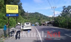Sat Lantas Polres Gowa bersama Jasaraharja Pasang Papan Imbauan, Ini Tujuannya