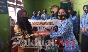 Dua Panti Asuhan Terima Bingkisan Dari ASN Polres Gowa di Hari Jadi Korpri ke-49