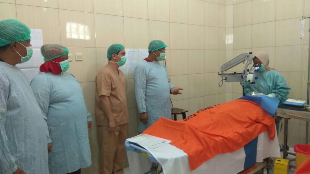 Pemkot Tikep Tinjau Operasi Katarak Gratis